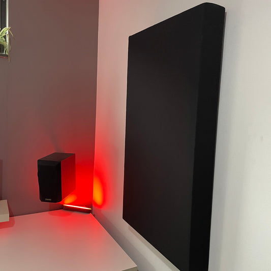 Bas paneel, Bass panel zwart 100x60cm