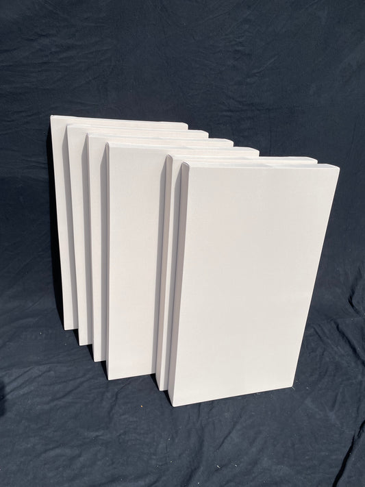 Set van 4 akoestische wandpanelen en 2 plafondpanelen van 100×60×9 cm in de kleur beige