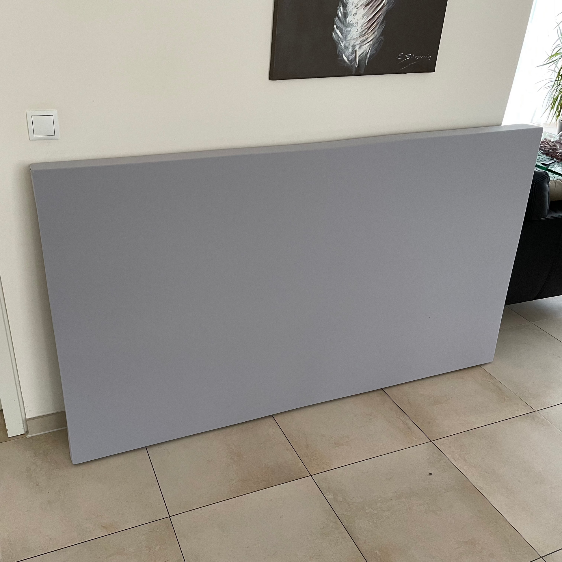 Akoestisch paneel 180x100cm, kleur grijs